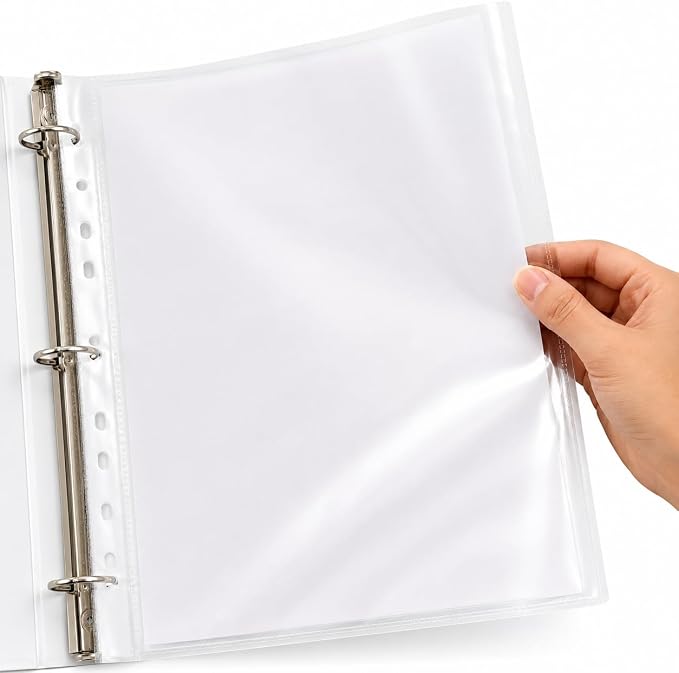 Standard Sheet Protectors, 9.25 x 11.22 Inches, Top Loading Document Sleeves - Image 2