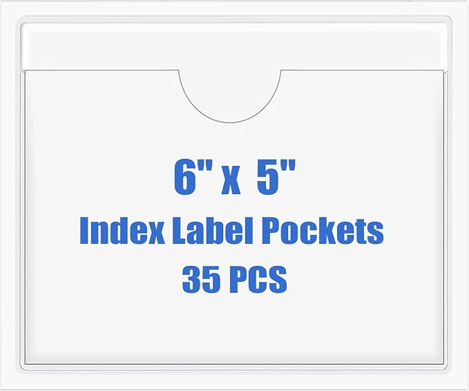 Origin-Joy 35 PCS Self Adhesive Index Card Pockets by Origin-Joy