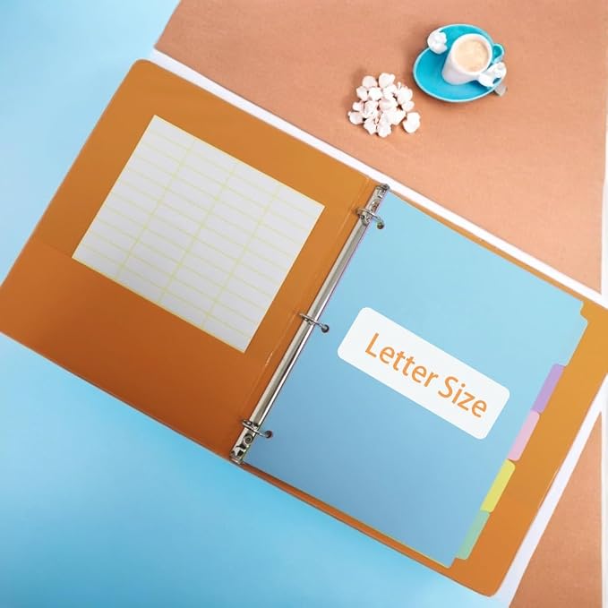 5 Tab Binder Dividers with Tabs, - Image 7