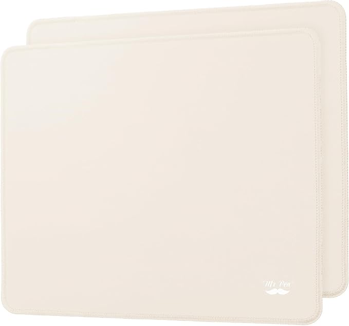 Mr. Pen 2 Pack Beige Gaming Mouse Pads by MrPen