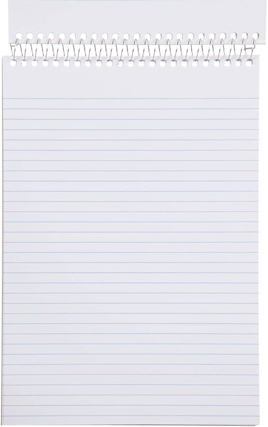 Mintra Office Steno Book - (Pastel Colors, 4 Pads/Pack, Narrow Ruled) - 6inx9in, 70 Sheets, Notebook for writing notes in school, university, college, work, office-DeskLoop Office