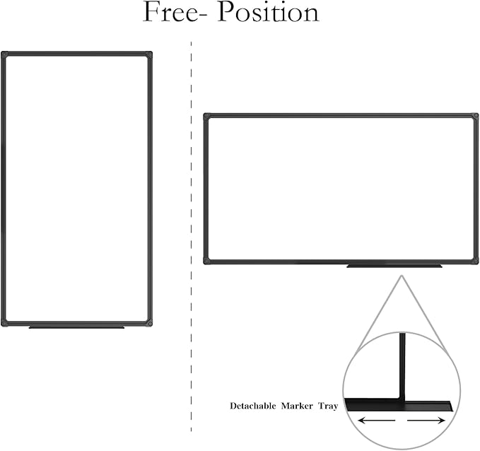 JILoffice Magnetic Whiteboard/White Board, Dry Erase Board 48 x 24 Inch - Image 3