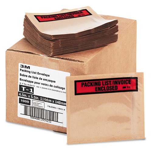 3M Top Print Packing List Envelope PLE-T1, 4-1/2 in x 5-1/2 in, 1000 per case - Image 2