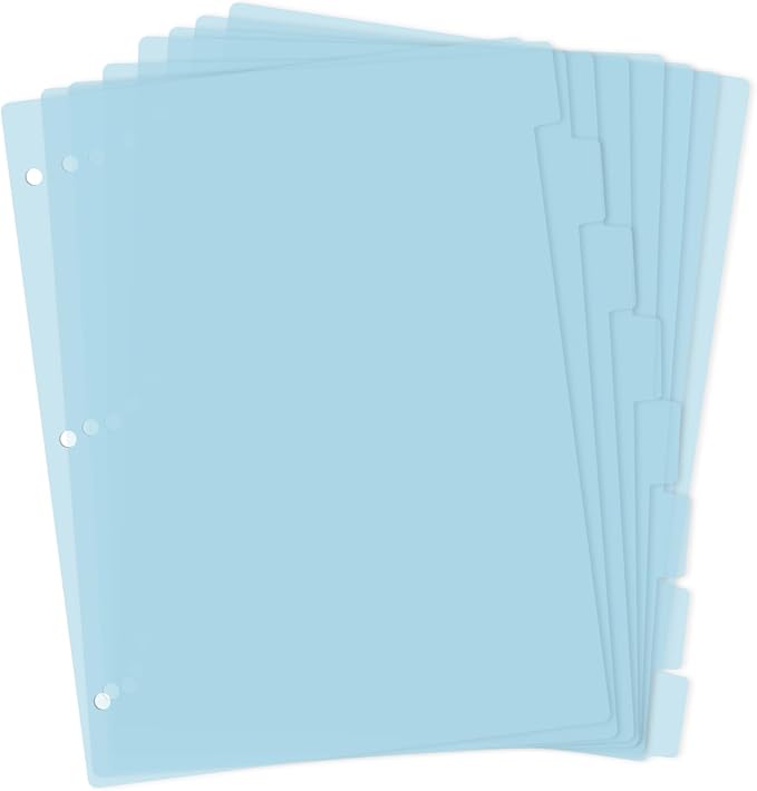 3 Ring Blue Binder Dividers by KALIONE