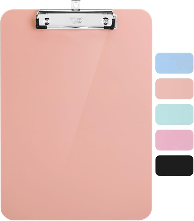 Mr. Pen- Plastic Clipboard, 12.5” x 9”, Pastel Orange, Clipboard Plastic | by MrPen