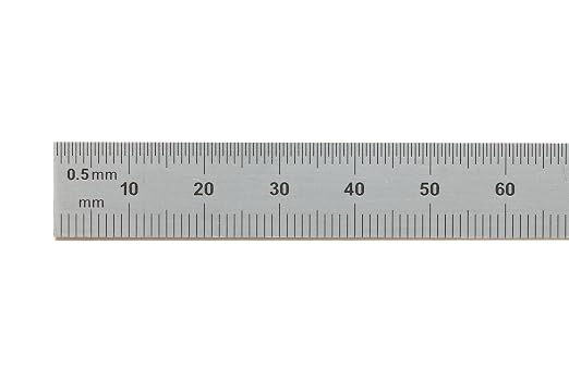 PEC Tools 6"/150mm Flexible Metal Ruler, High-Quality Machinist Ruler, Satin - Image 2