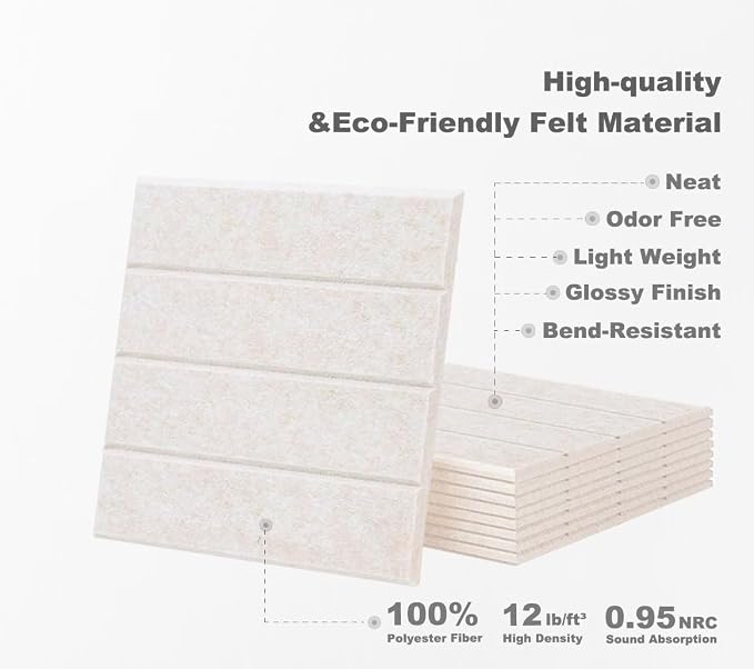 G Gamit Large Felt Wall Tiles Bulletin Board, Large Cork Board Alternative - Image 3