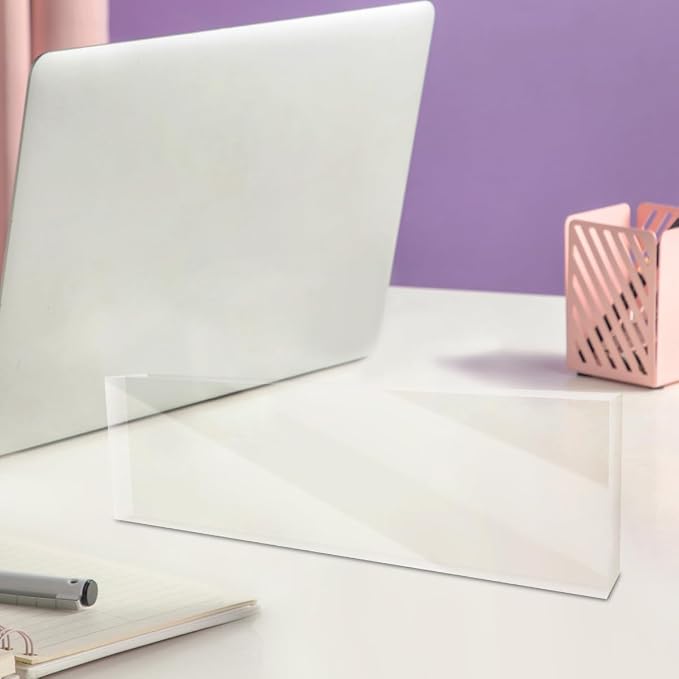 Custom Name Plate for Desk Personalized Acrylic Blocks Customizable Logo Name - Image 2