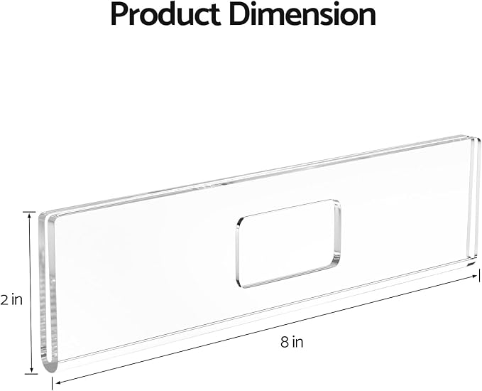 HlIMIEI Acrylic Name Plates for Doors, 10 Pack Self-Adhesive Wall Name Holders - Image 7