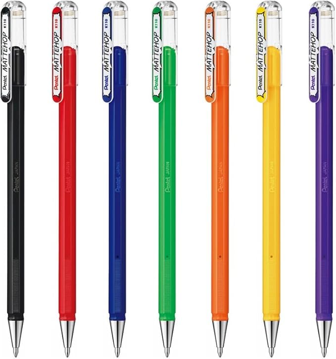 Pentel Matte Hop Original + Sweet Color Ballpoint Pen, 14 Colors K110-V14ST - Image 4