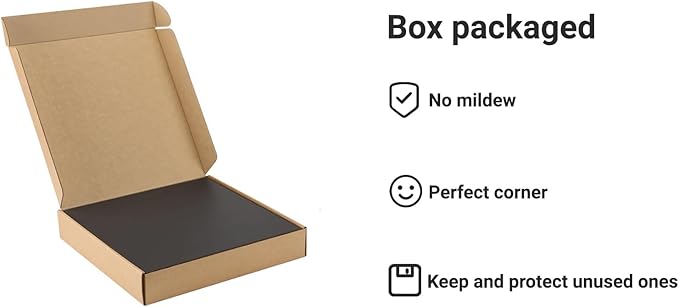 25 Pcs Book Board, Binder Board, Cover Board, Heavy Duty Chipboard for Book Binding, DIY Cardboard (Black, 12 x 12 Inch 80PT)-DeskLoop Office