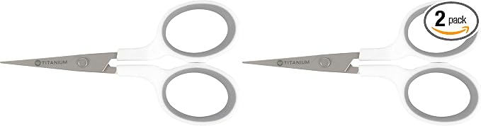 Westcott 16380-001 4" Curved Blade Titanium Embroidery Scissors by Westcott