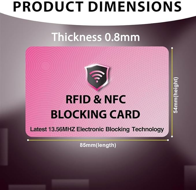SaiTech IT 5 Pack RFID Blocking Cards Protect Your Entire Wallet, and Cards - Image 2