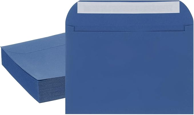 PATIKIL 7.5x5.5 Inch Invitation Envelopes, Light Navy Blue by PATIKIL