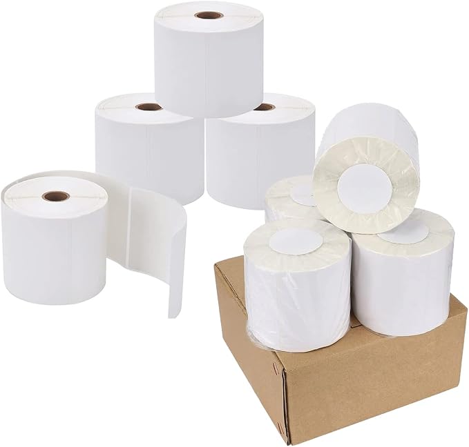 4" x 6" Direct Thermal Labels Roll, 450 Labels/Roll, Elton Printers by NefLaca