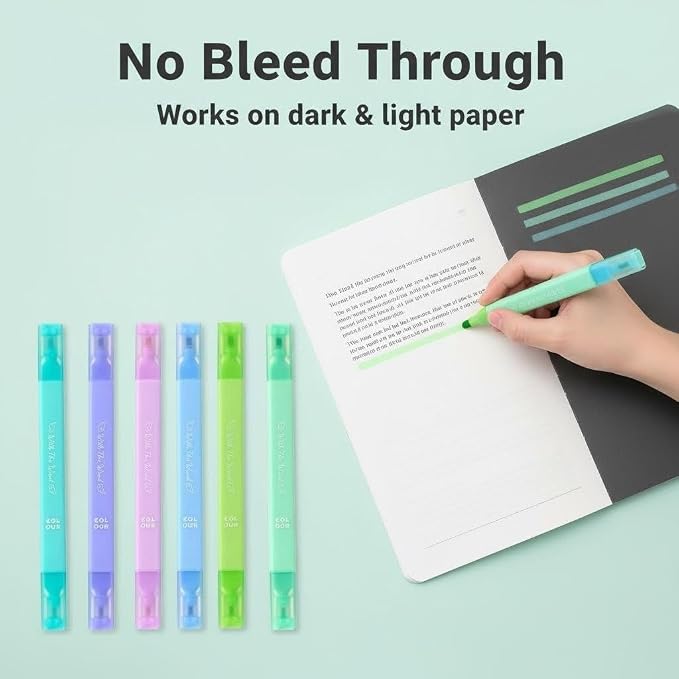 konket 6Pcs Aesthetic Cute Highlighters - Image 5
