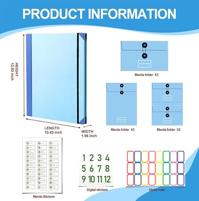 Important Document Organizer, Folders - Image 2