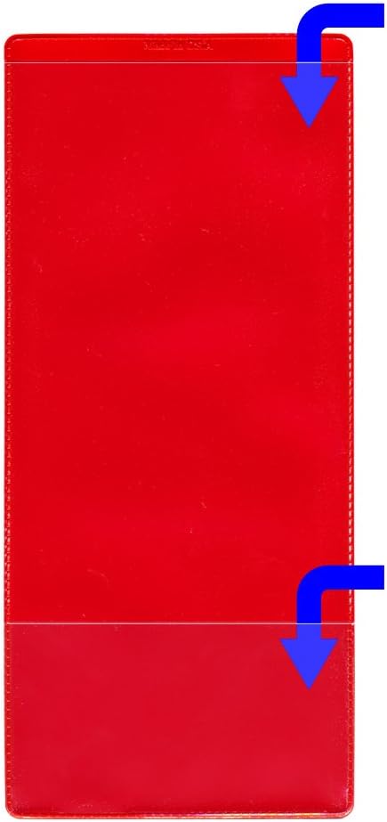 StoreSMART - Red Plastic Policy Holders - 50 Pack - INS30-R-50 - Image 3