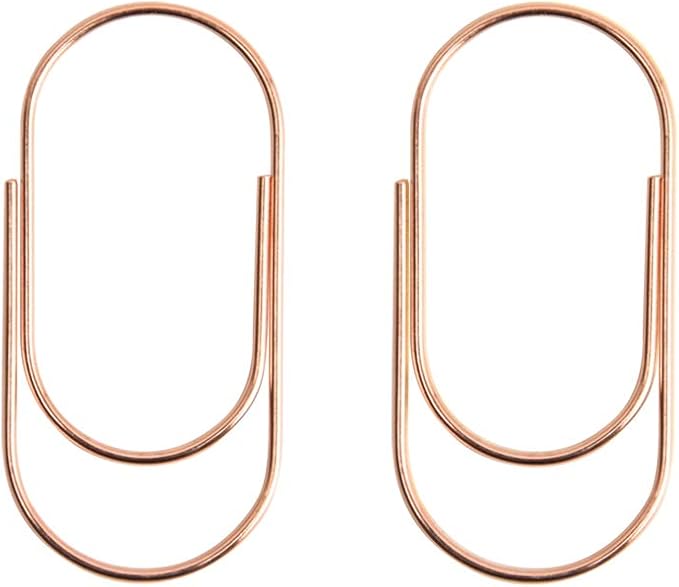 Rose Gold Large Paper Clips - Image 3