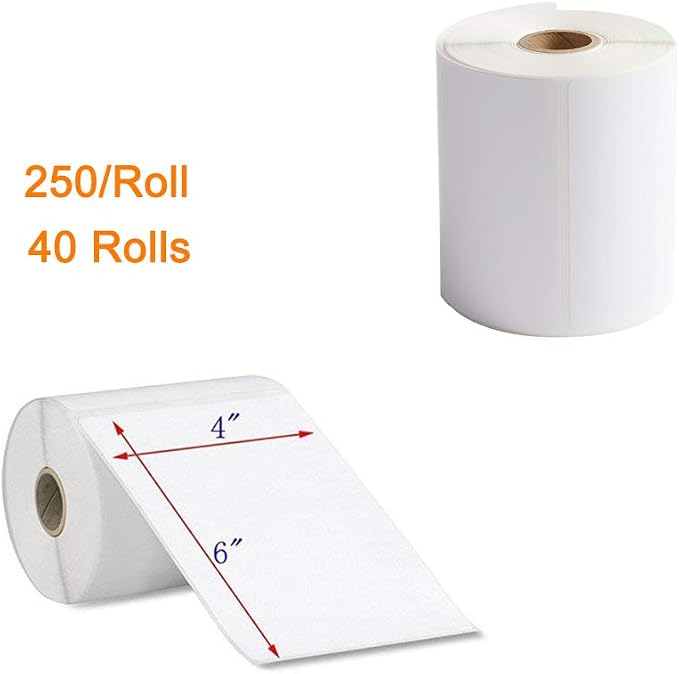 FungLam 4x6 Thermal Labels, 40 Rolls Thermal Printer Labels, 250 Labels/Roll - Image 3