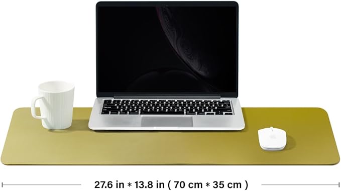 Cork Desk Mat - Dual-Sided Desk Pad for Office and Home - Desk Organization and Accessories - Ideal for Large Mouse Pad and Desk Mats on Top of Desks(Olive Green,27.6"x 13.8")-DeskLoop Office