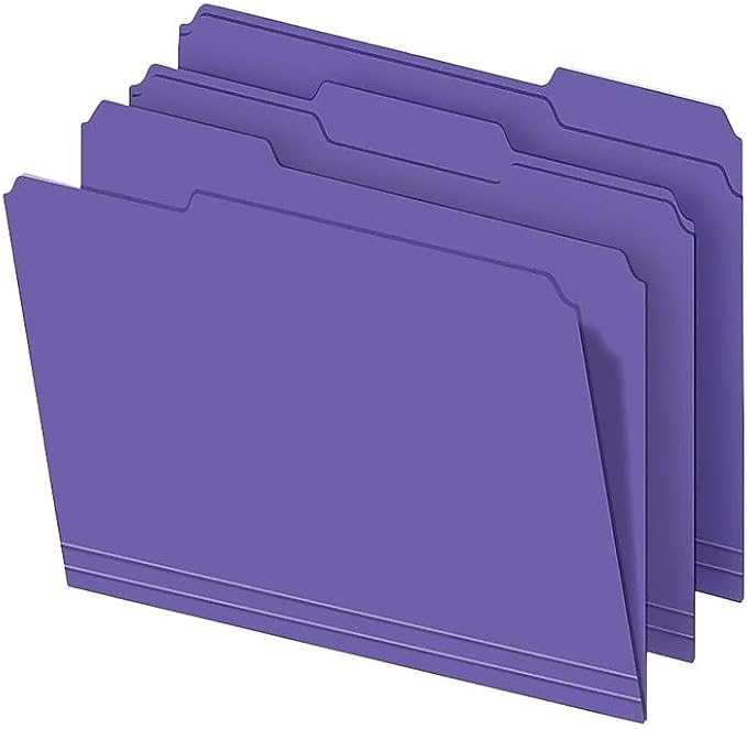 Staples File Folders, Letter Size, 1/3‑Cut Tabs, Heavy‑Duty Paper Stock - Image 3