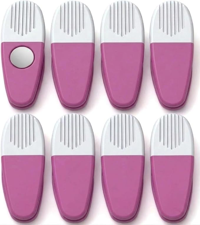 Thick Plastic Clips with Neodymium Magnet by VIPHomeEssentials
