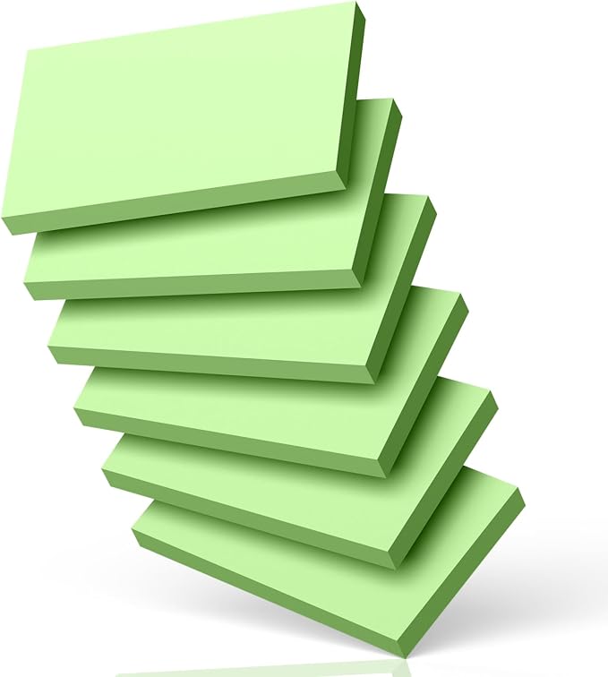 300 Count Blank Index Cards 3x5 Inch Green Flash Cards Colored Cardstock by Nichela