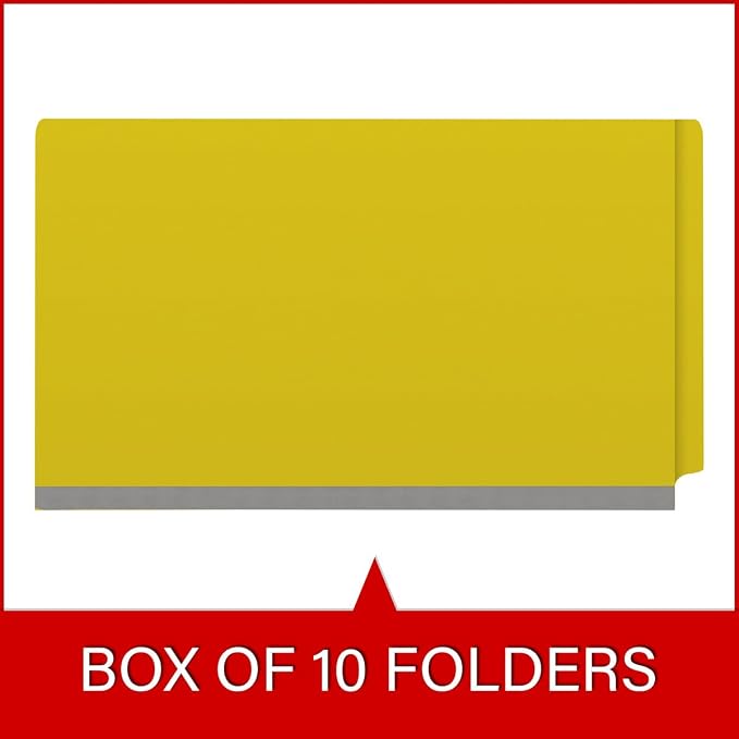 Ecom Folders Top Tab Pressboard Classification Folders | Legal Size 25 Pt Stock - Image 6