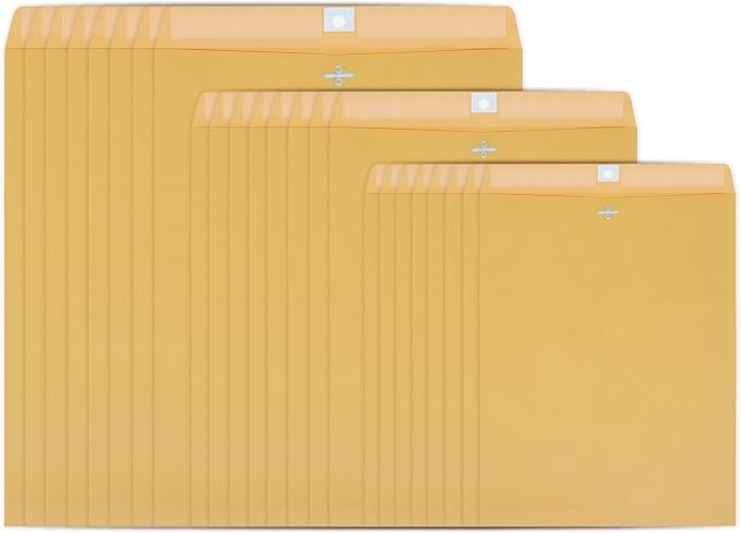 3 Sizes Clasp Envelopes Security Mailing Envelopes by Unknown