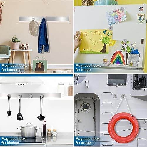 LOVIMAG Magnetic Hooks Heavy Duty 25 Pcs, 50lbs Magnets Hook - Image 2