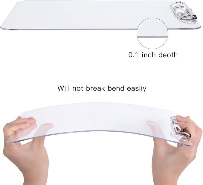 Hongri Plastic Clipboard with Pen Holder, Nurses and Women, Low Profile Clip - Image 3