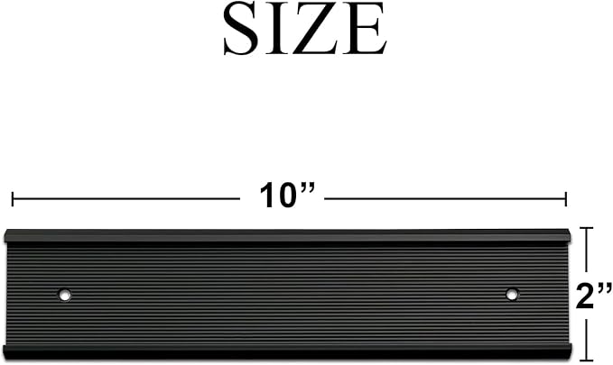 10 Pack 2” x 10” Aluminum Name Plate Holders - Image 4