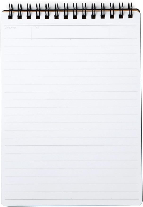 Maruman Mnemosyne Lined Notebook- Vertical B6, 5.04" x 7.17", 50 Sheets / 100 - Image 5
