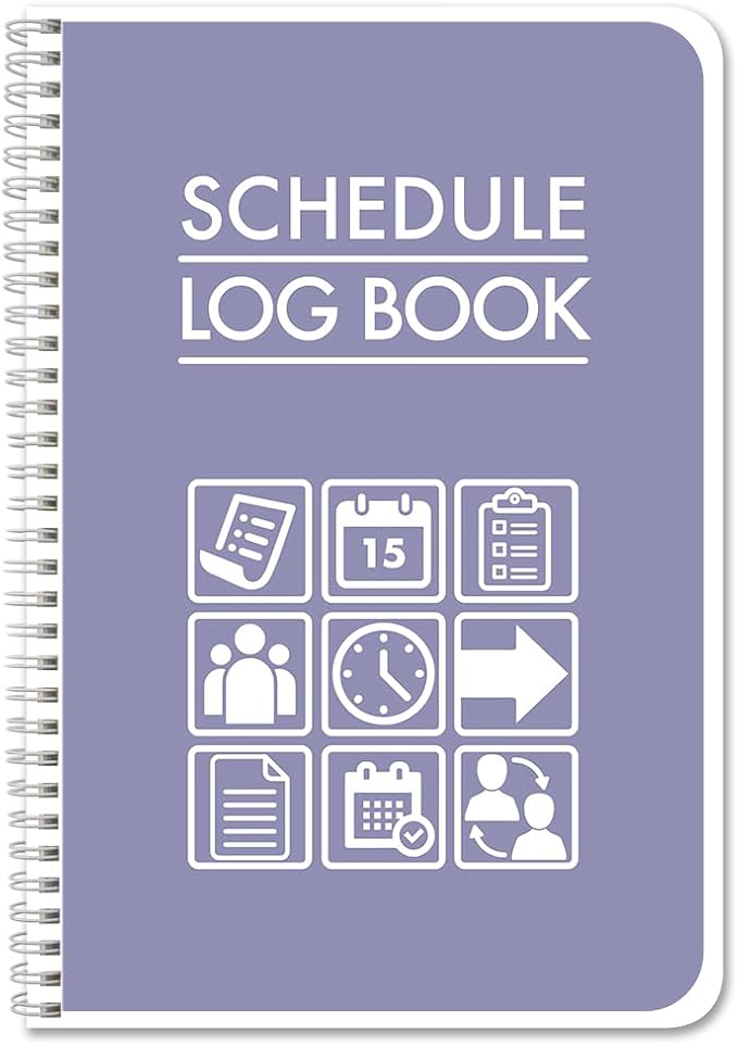 BookFactory Scheduling Notebook, Employee Schedule Journal, Small Business by BookFactory