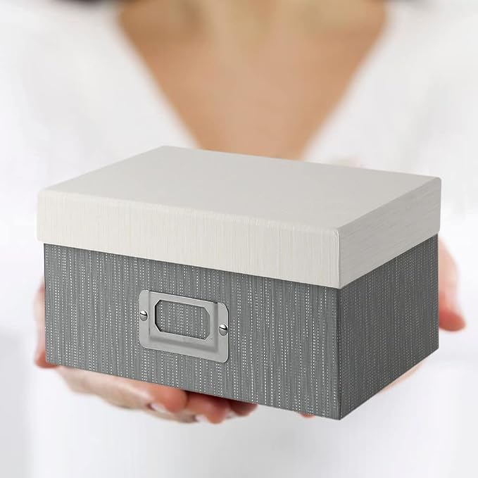 Briful Photo Boxes with Lids - 4 in 1 Set Waterproof Storage Boxes with Handles - Image 4