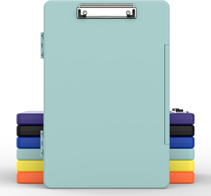 Legal Size Clipboard with Storage, 8.5 x 14 Clip Board, Folio & Side-Opening by Juvealoe