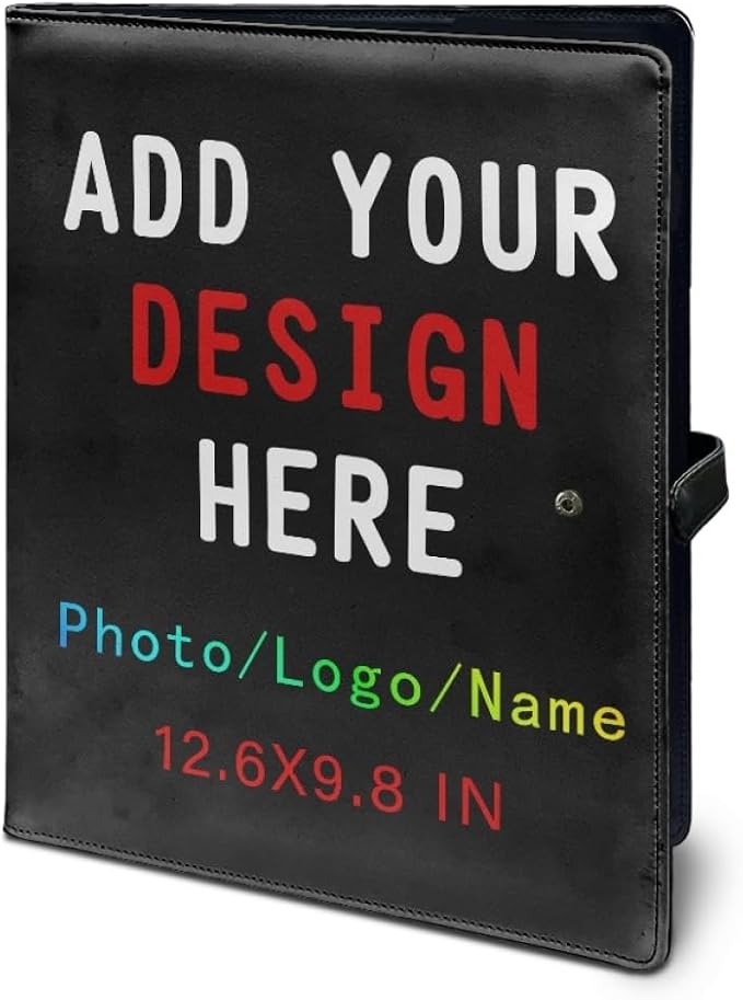 Personalized Padfolio Clipboard Folder Add Your Own Logo Text Text, Custom - Image 5
