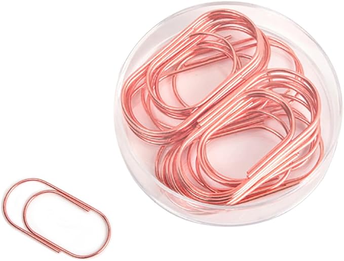 Jumbo Paper Clips, Wide Large Paper Clamps Rose Gold 2 inch 20pcs Durable and - Image 5