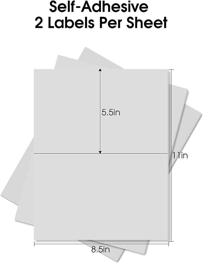 Pacific Mailer Half Sheet Shipping Labels - Image 2