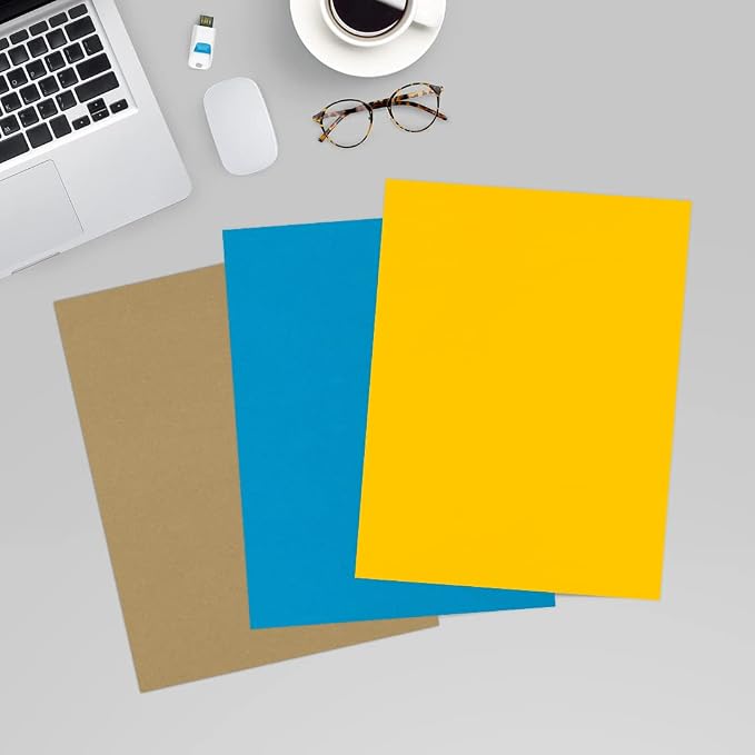 LUXPaper 8.5" x 11" Paper | Letter Size | Sunflower Yellow | 80lb. Text | 50 Qty - Image 6