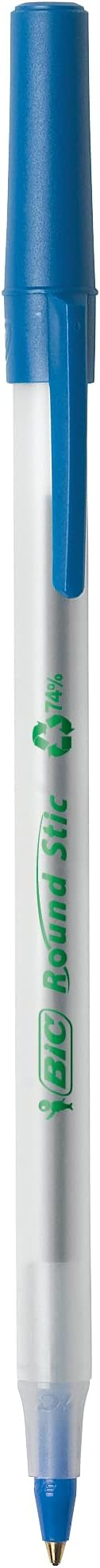 BIC Ecolutions Round Stic Ballpoint Pens, Medium Point, 50-Count Pack - Image 4