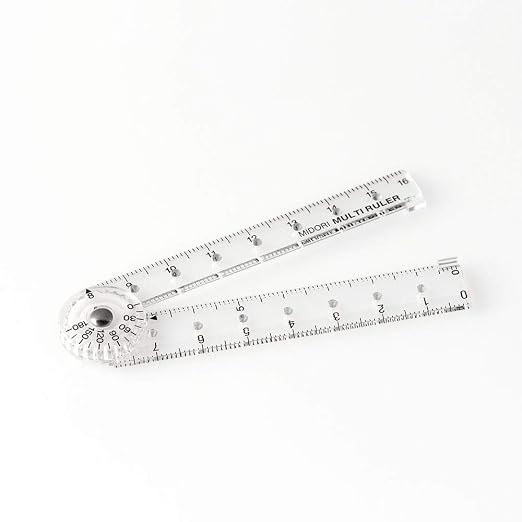 DESIGNPHIL 42263006 Midori Multi Ruler, 6.3 inches, Transparent - Image 3