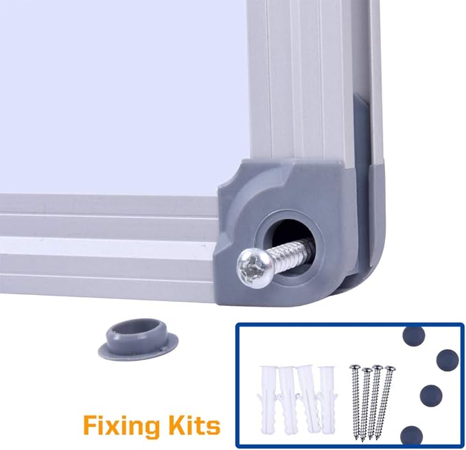 48 x 24-in Magnetic Dry Erase Board with Pen Tray| Aluminum Frame Portable Wall Large Whiteboard Message Presentation Board for Office & Classroom-DeskLoop Office