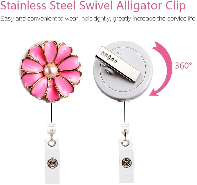 Retractable Badge Holder, ID Badge Reel - Image 4