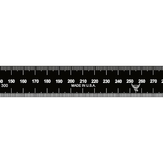 PEC Tools 300mm Stainless Steel Ruler, High Contrast, 0.035" Thick X 1" Wide - Image 4