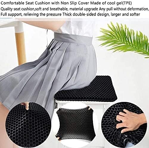 Gel Seat Cushion, for Long Sitting -Double Thick Gel Seat Cushion Breathable - Image 4