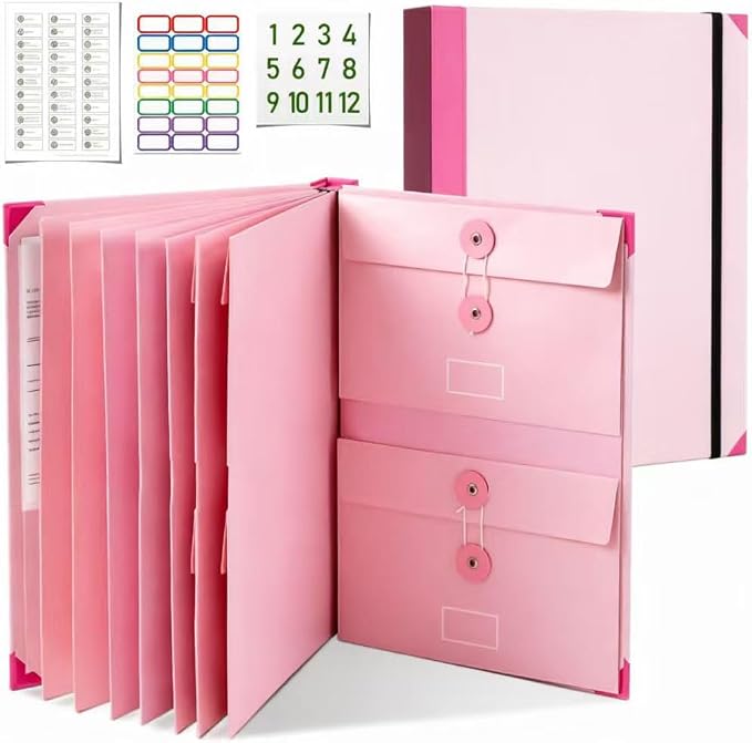 Important Document Organizer for Family Records, Home Filing System by KeenMarkHome