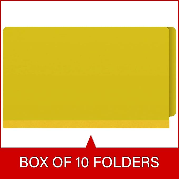 Ecom Folders End Tab Pressboard File Folders | Legal Size 25 Pt Stock - Image 6