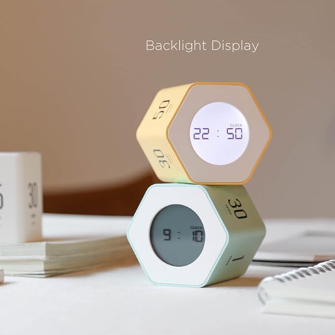 mooas Multi-Hexagon Clock Cube Timer, Digital Clock Time Timer, Pomodoro Timers - Image 4